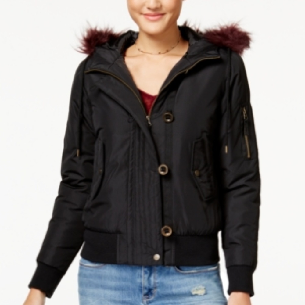 SALE! American Rag Faux-Fur Bomber Jacket